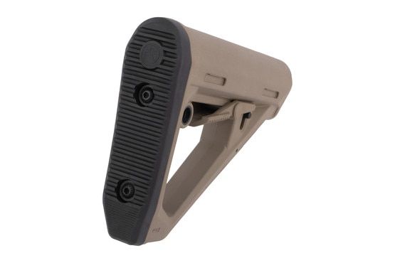 The Magpul DT carbine stock features a non-slip buttpad.